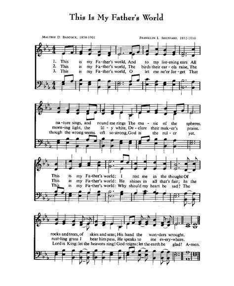 hymns for bible sunday